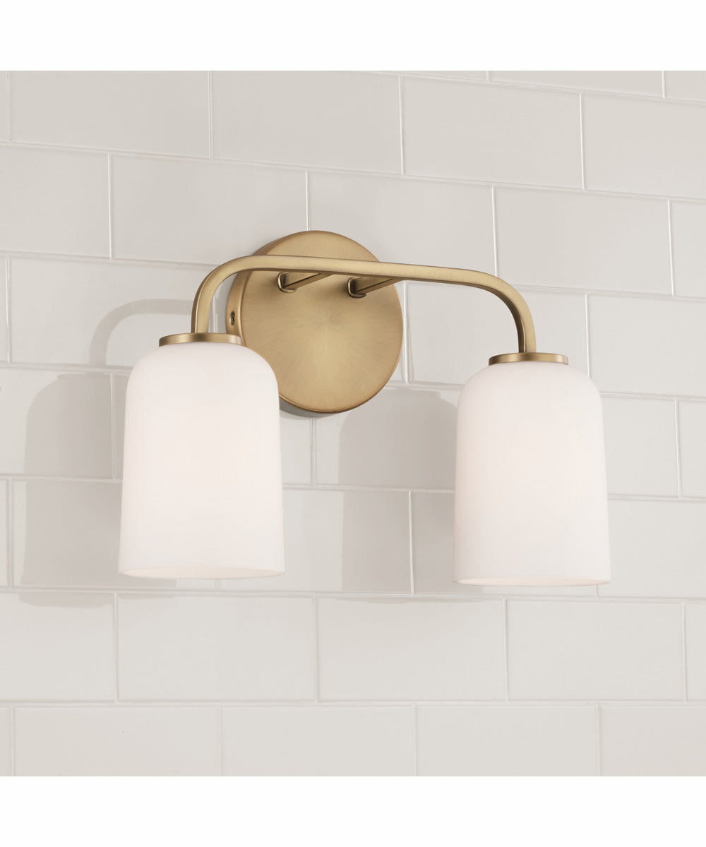 Lawson 2-Light Vanity Aged Brass