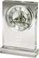 8"H Brighton Tabletop Clock Polished Silver