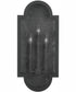 Monroe 3-Light Wall Mount Rain or Shine Black