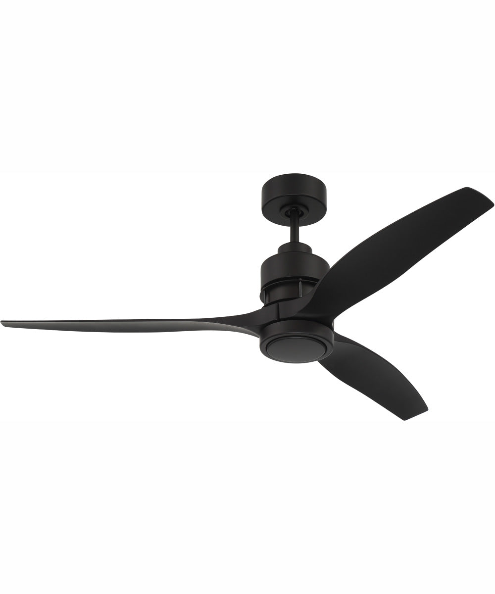 52" Sonnet 1-Light Ceiling Fan Flat Black