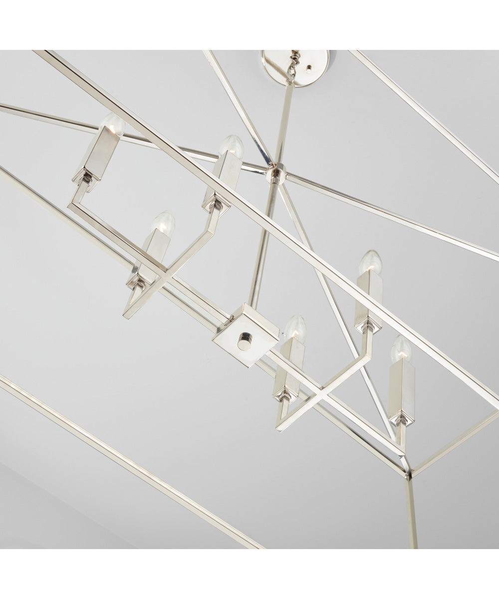 Thea 6-Light Island Polished Nickel