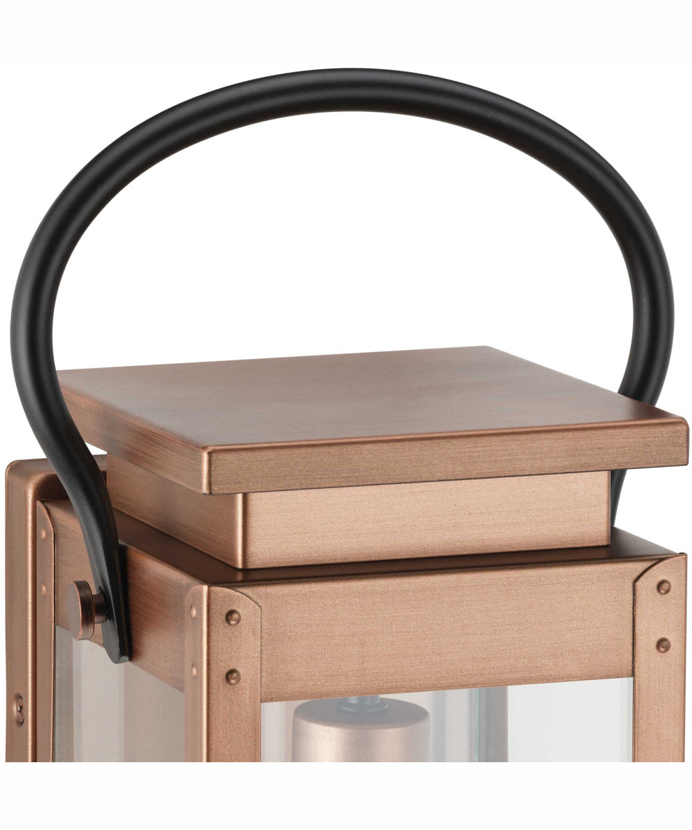 Union Square 1-Light Large Urban Industrial Outdoor Wall Lantern Antique Copper