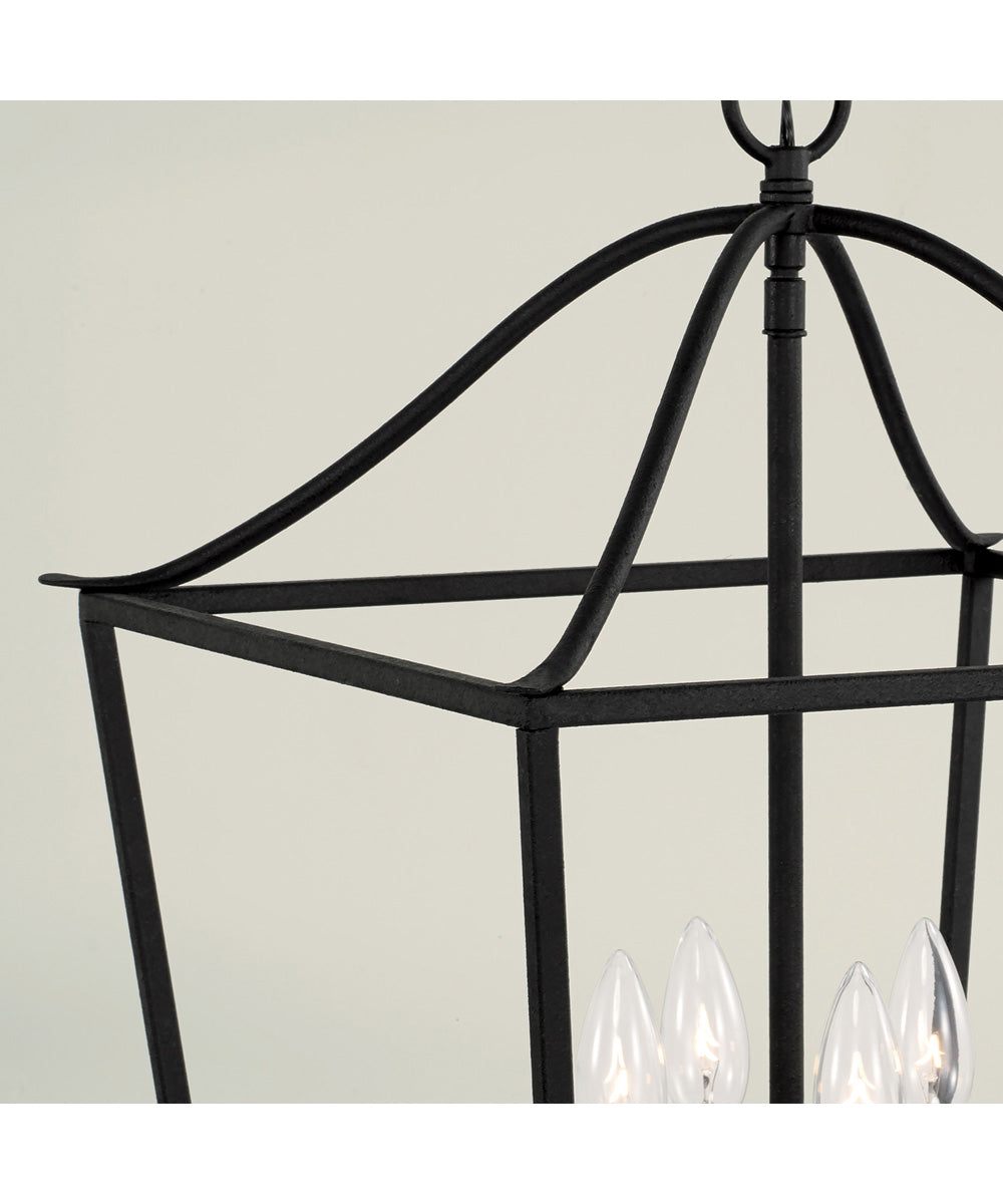 Grady 4-Light Foyer Black Iron