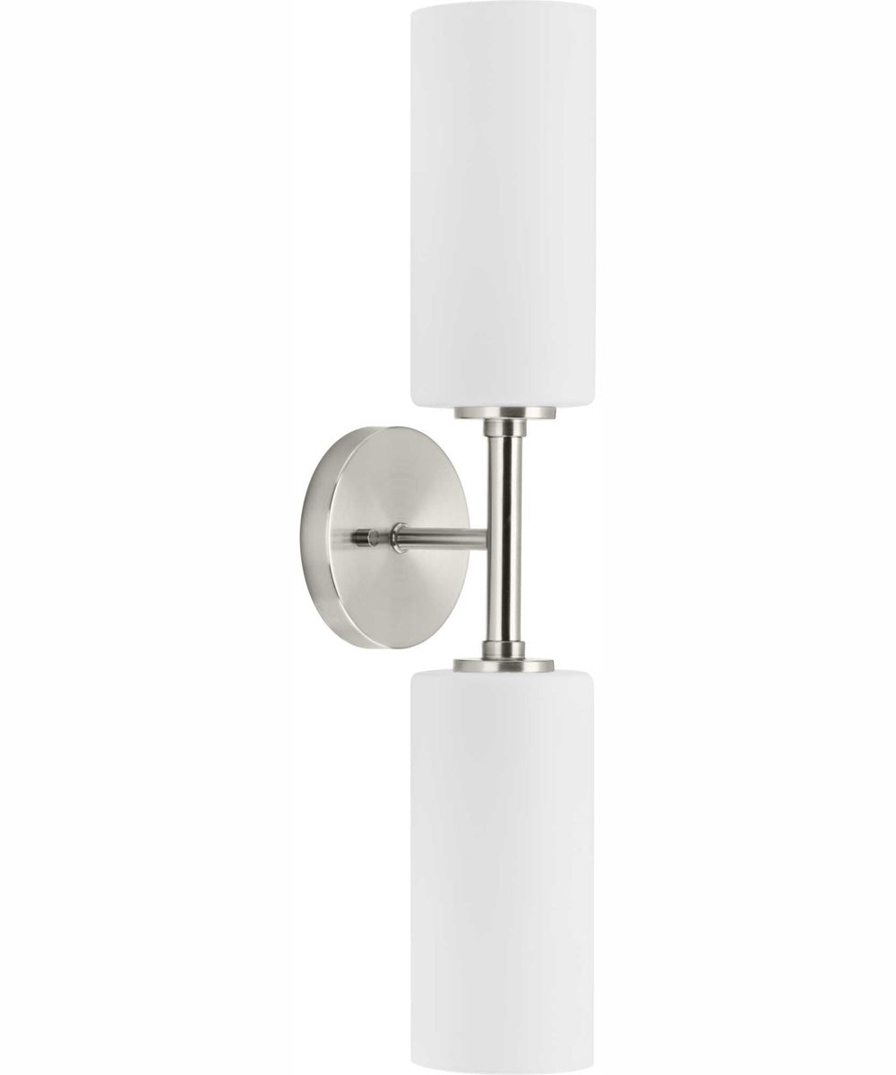 Cofield 2-Light Transitional Wall Bracket Brushed Nickel