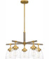 Burkett 5-light Chandelier Light Gold