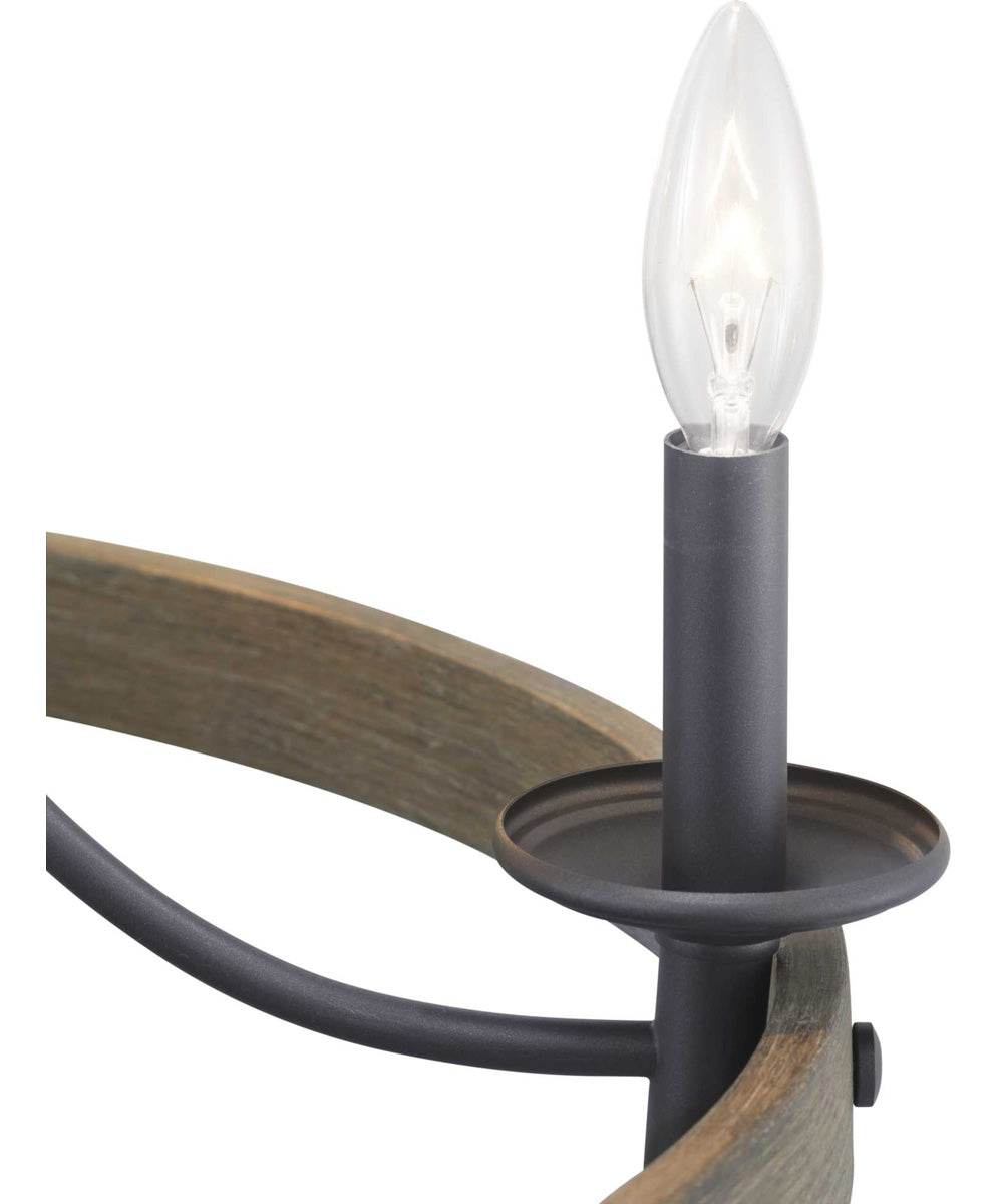 Gulliver 5-Light Coastal Chandelier Light Graphite