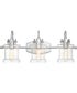 Danbury Large 3-light Bath Light Polished Chrome