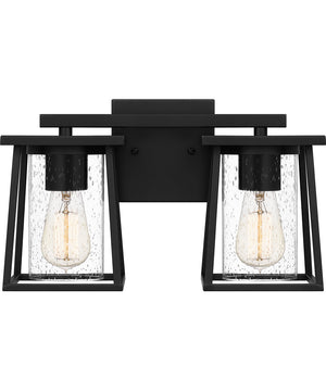 Lodge Medium 2-light Bath Light Matte Black