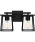 Lodge Medium 2-light Bath Light Matte Black