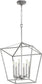 17"W Gabriel 6-light Entry Foyer Hall Chandelier Classic Nickel