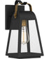 O'Leary Medium 1-light Outdoor Wall Light  Coastal Armour Steel Earth Black