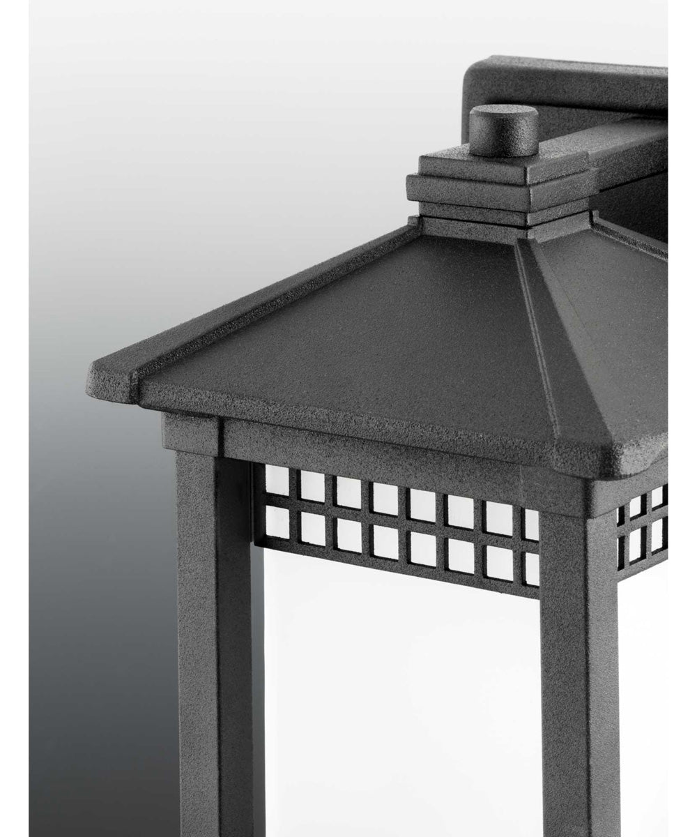 Merit 1-Light Wall Lantern Textured Black