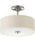 Inspire 1-Light 13" LED Semi-Flush Mount Brushed Nickel