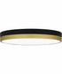 Weldin Medium Flush Mount Matte Black Gold