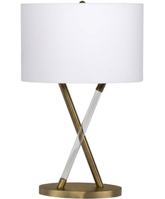 1-Light Table Lamp Satin Brass