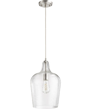 10"W 1-light Pendant Satin Nickel