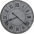 32"H Manzine Wall Clock Galvanized Steel
