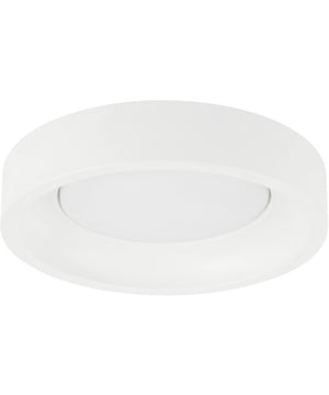 Zeus 1-light LED Patio Ceiling Fan Light Kit Studio White