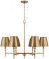 Whitney 6-Light Chandelier Aged Brass