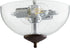 13"W 2-light LED Ceiling Fan Light Kit Toasted Sienna / Oiled Bronze