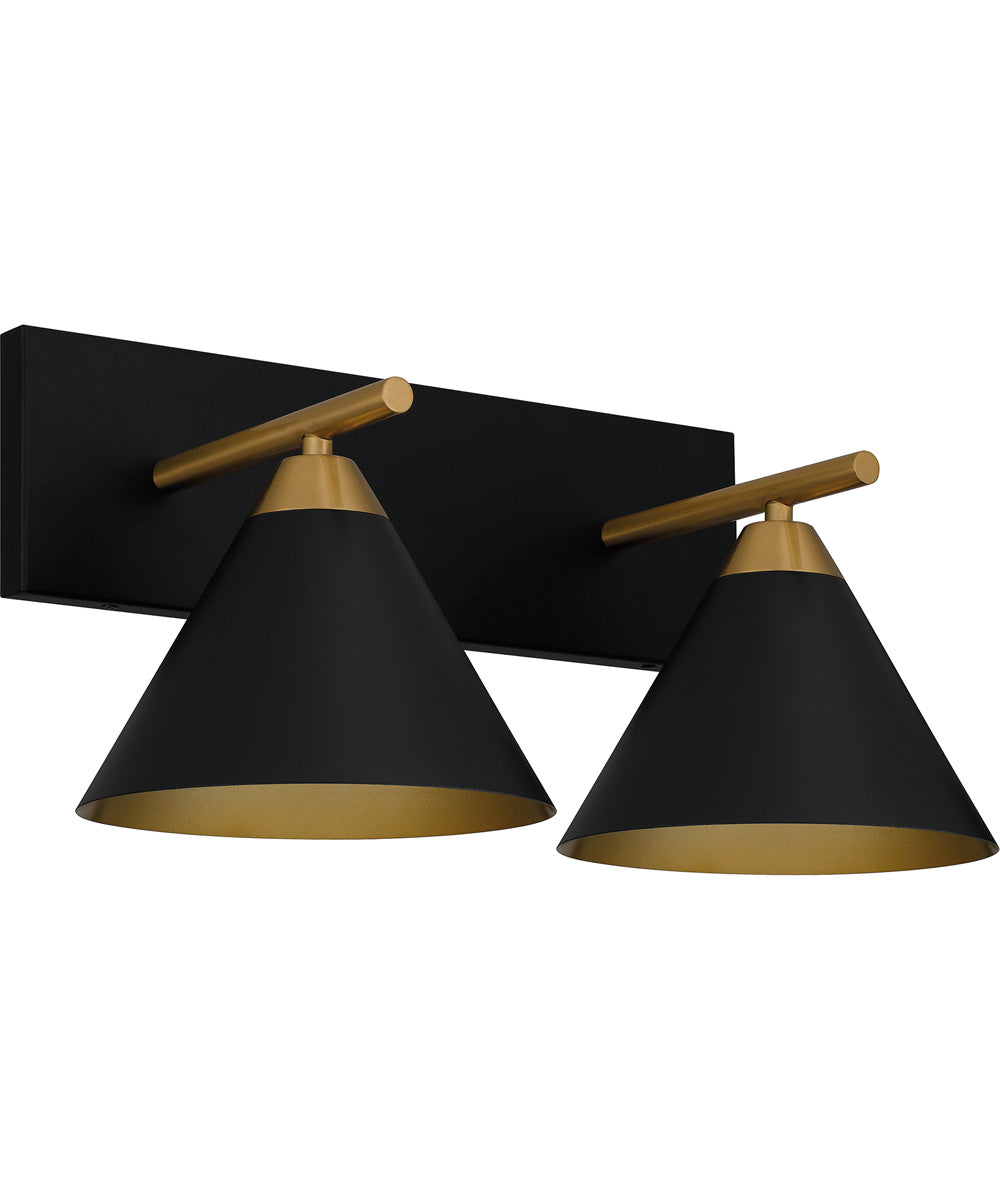 Mastro Medium 2-light Bath Light Matte Black