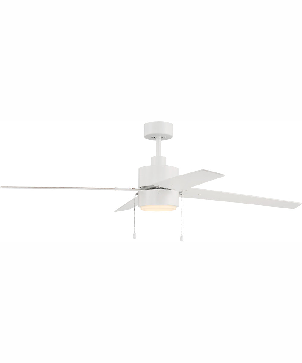 52" Terie 1-Light Ceiling Fan White