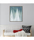 Framed Mod Evergreens I by Grace Popp Canvas Wall Art Print (23  W x 28  H), Sylvie Greywash Frame