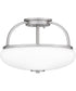 Easton 3-light Semi Flush Mount Brushed Nickel