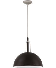 Kahn 1-Light Outdoor Pendant Midnight/Satin Aluminum