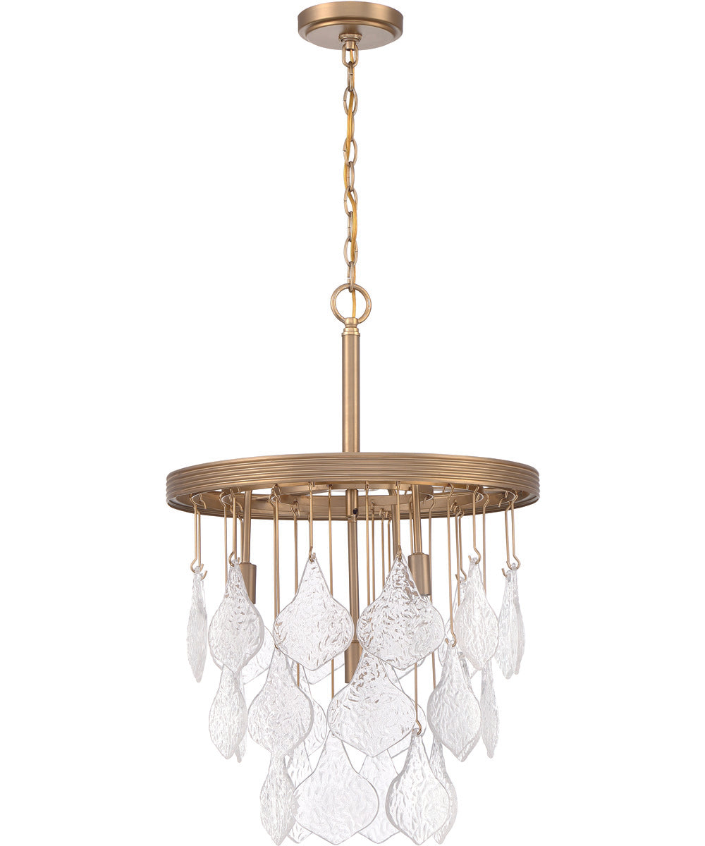 Vesi 4-Light Pendant Satin Brass