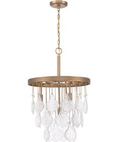 Vesi 4-Light Pendant Satin Brass