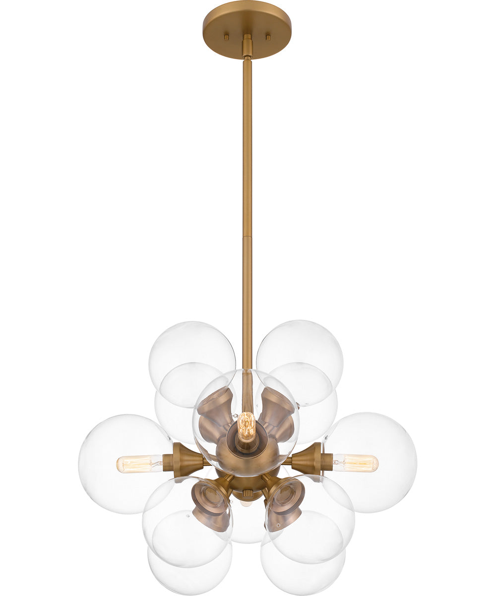 Glinda 4-light Pendant Brushed Weathered Brass