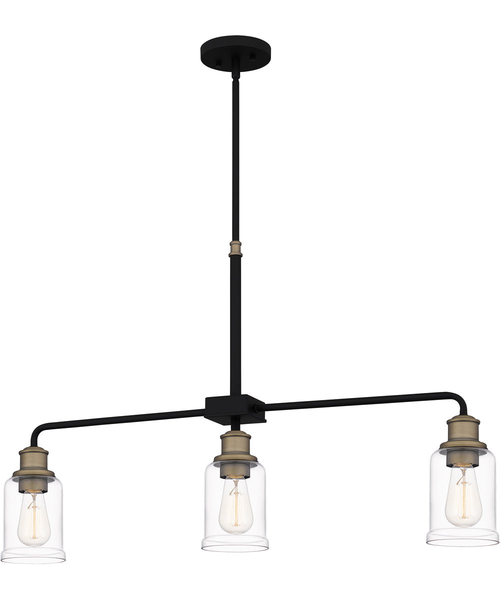 Cox 3-light Island Light Matte Black