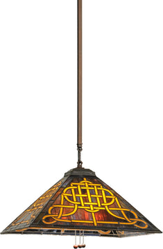 24"W Knotwork Mission Pendant