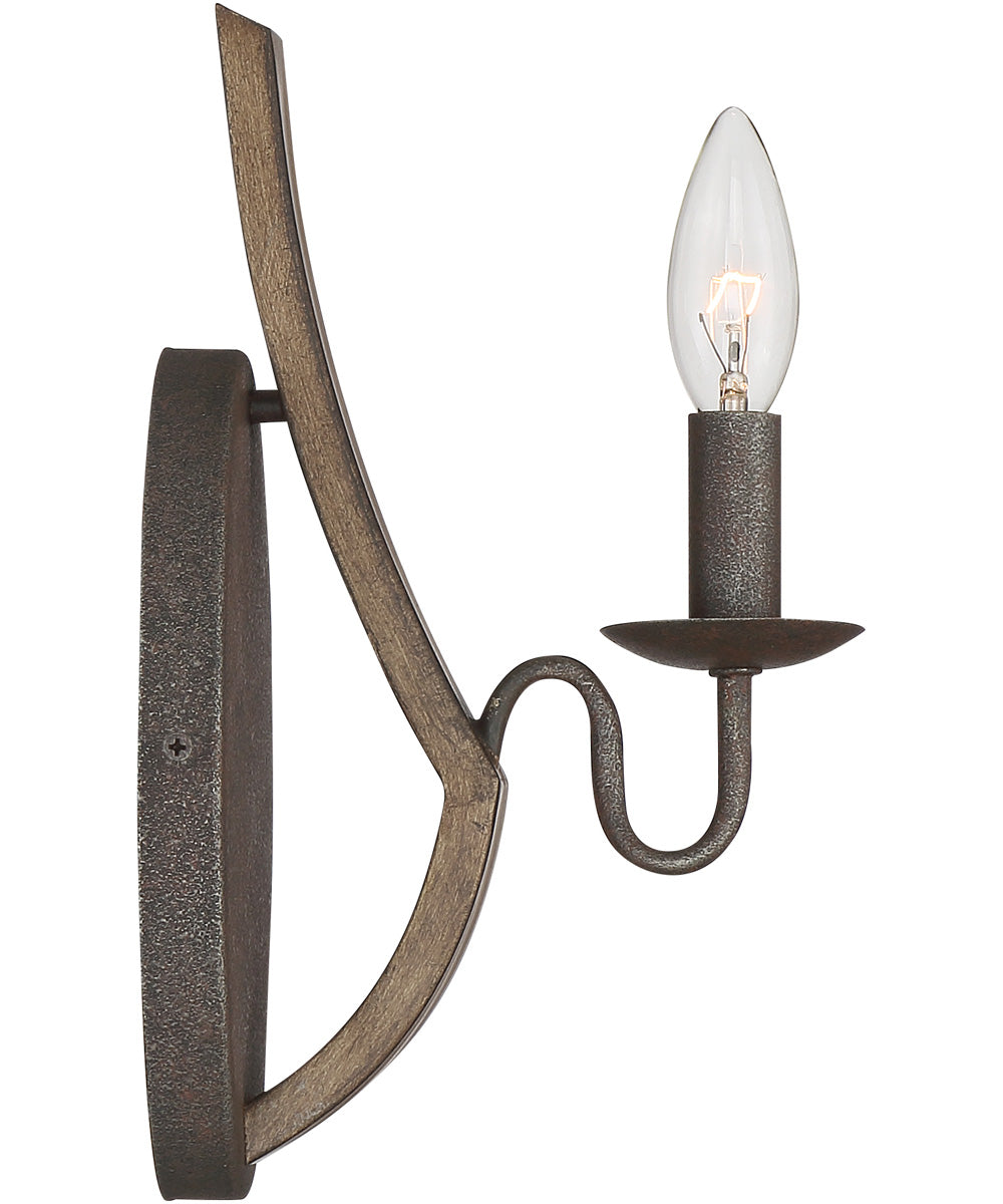 Shire Small 1-light Wall Sconce Rustic Black