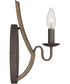 Shire Small 1-light Wall Sconce Rustic Black