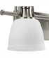 Preston 2-Light Coastal Bath Vanity Light Brushed Nickel
