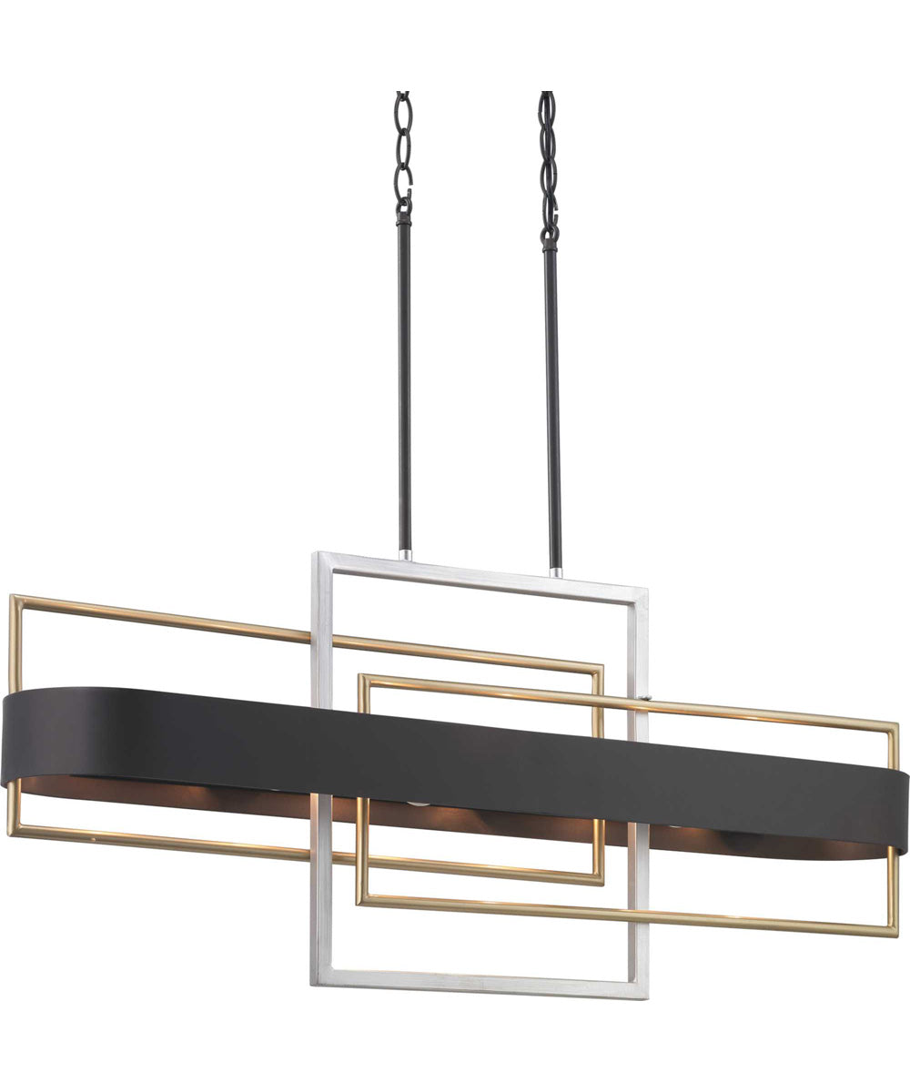 Adagio 6-Light Luxe Chandelier Light Matte Black