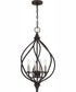 Dupont Large 4-light Pendant Old Bronze