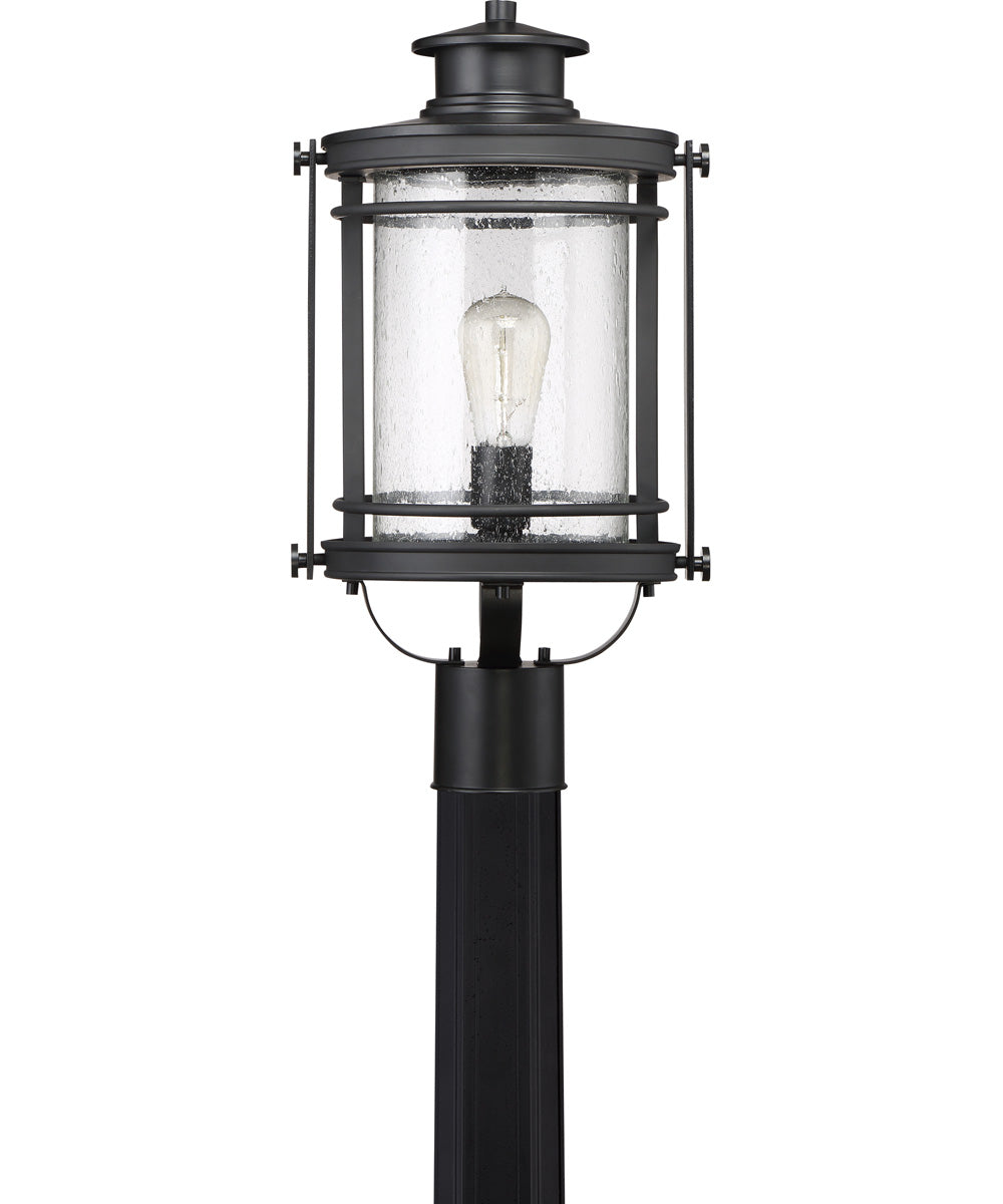 Booker Large 1-light Outdoor Post Light Mystic Black