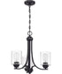 Bolden 3-Light Chandelier Flat Black