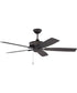 Optimum 52" Ceiling Fan (Blades Included) Flat Black