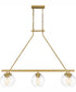 Celadon Medium 6-light Island Light Aged Brass