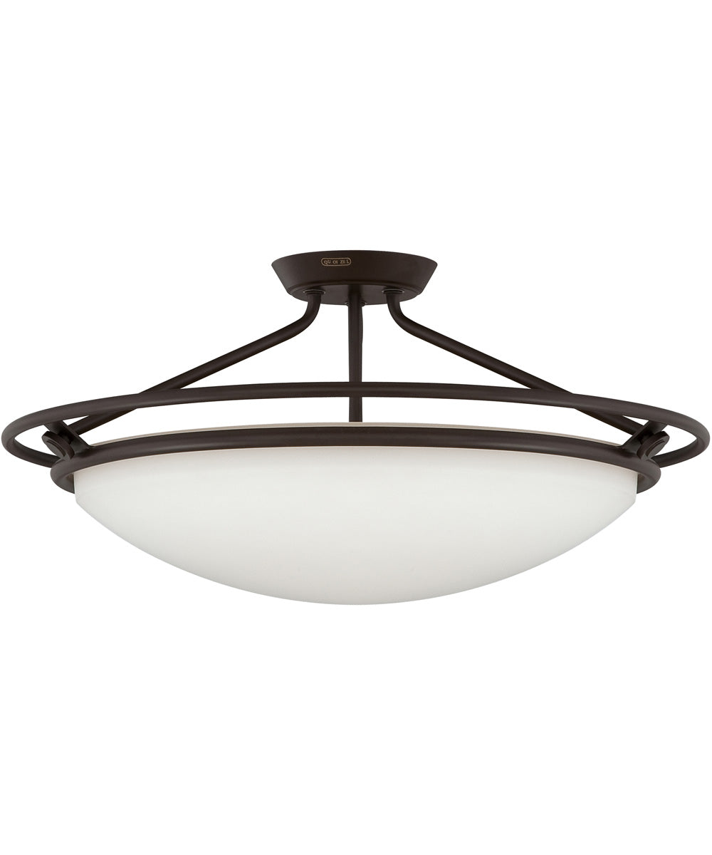 Ashland Extra Large 4-light Semi Flush Mount Western Bronze