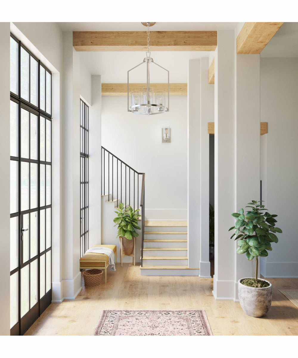 Goodwin 4-Light Modern Farmhouse Hall & Foyer Light Brushed Nickel