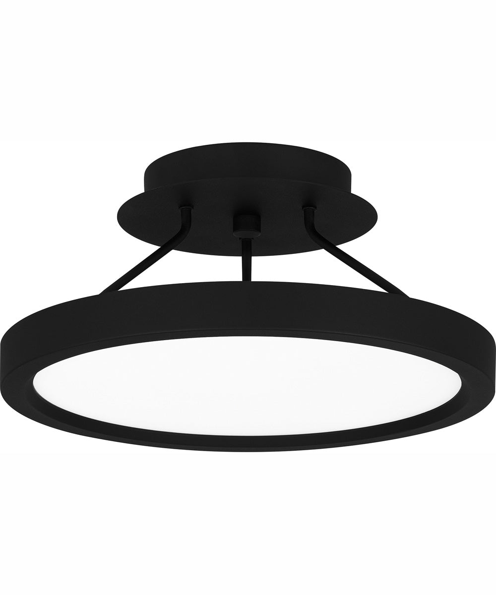 Outskirts Small Semi Flush Mount Earth Black