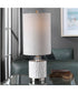 Elyn Glossy White Accent Lamp