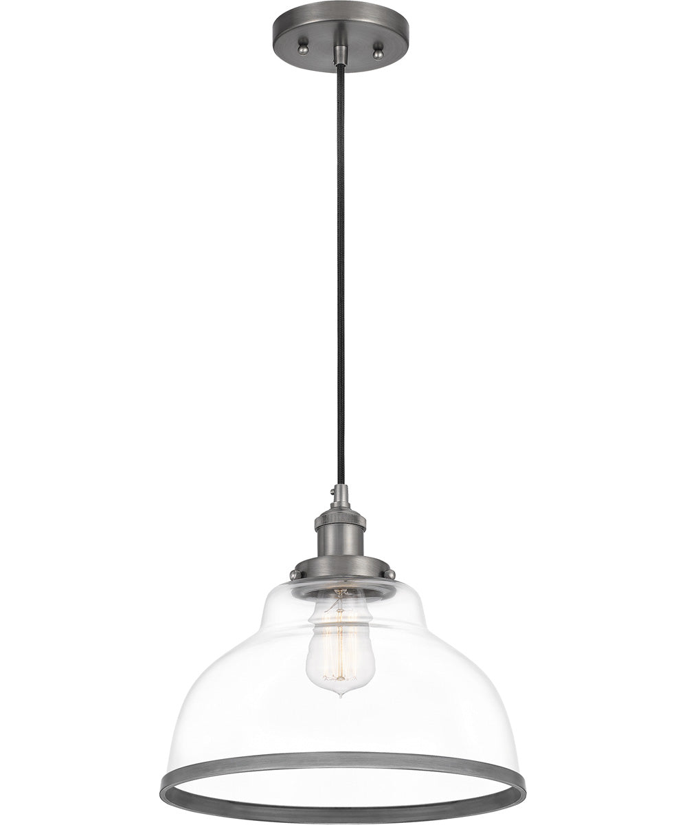 Leo Small 1-light Mini Pendant Antique Nickel