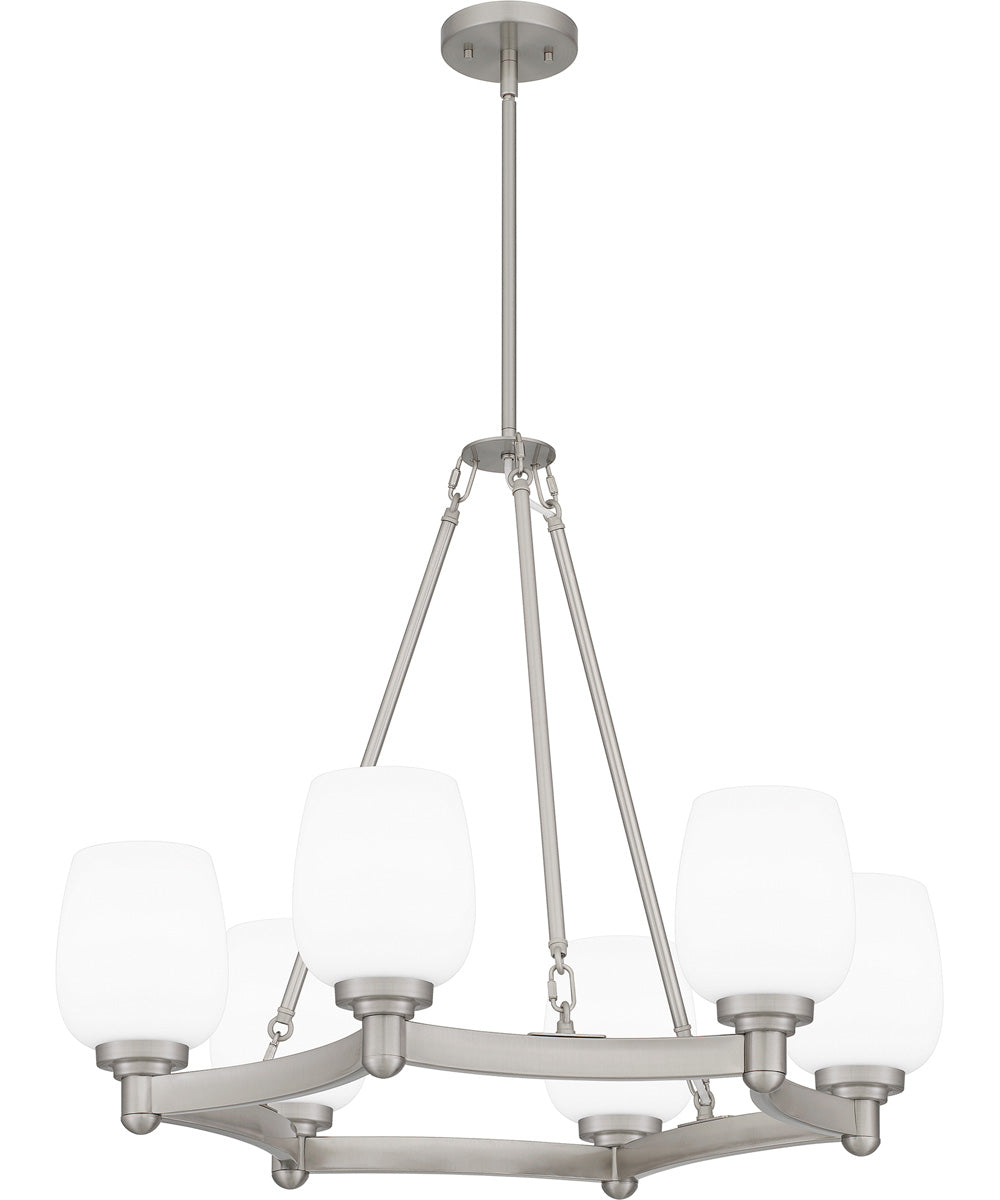 Penning 6-light Chandelier Brushed Nickel