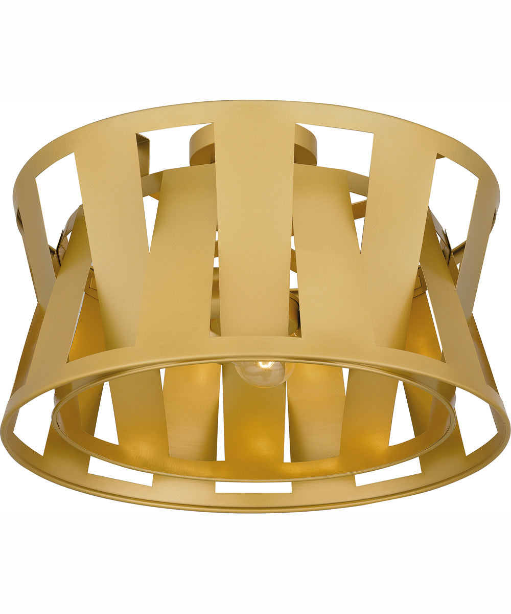 Quoizel Semi-Flush Mount Large 3-light Semi Flush Mount Soft Gold
